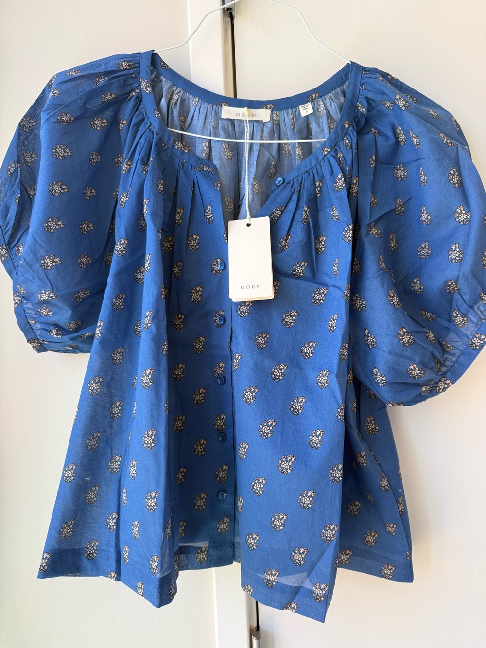 NWT Doen June Top in Eartha Paisley Size Small - Picture 2 of 4